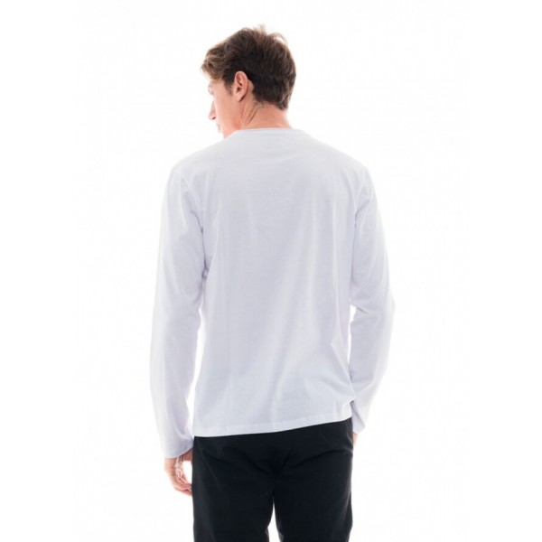SMART ΑΝΔΡΙΚΗ ΜΑΚΟ ΜΑΚΡΥΜΑΝΙΚΗ ΜΠΛΟΥΖΑ 48-206-048 WHITE