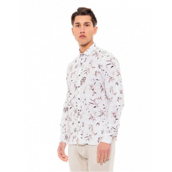 SMART FASHION ΑΝΔΡΙKΟ ΛΙΝΟ ΠΟΥΚΑΜΙΣΟ ALLOVER 49-203-004 WHITE SMART FASHION ΑΝΔΡΙKΟ ΛΙΝΟ ΠΟΥΚΑΜΙΣΟ ALLOVER 49-203-004 WHITE