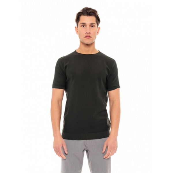 SMART FASHION ΚΟΝΤΟΜΑΝΙΚΟ  T-SHIRT ΠΛΕΚΤΟ 49-206-076 GREEN