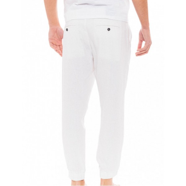 BISTON ΠΑΝΤΕΛΟΝΙ ΑΝΔΡΙΚΟ ΛΙΝΟ CHINO WHITE  49-241-005