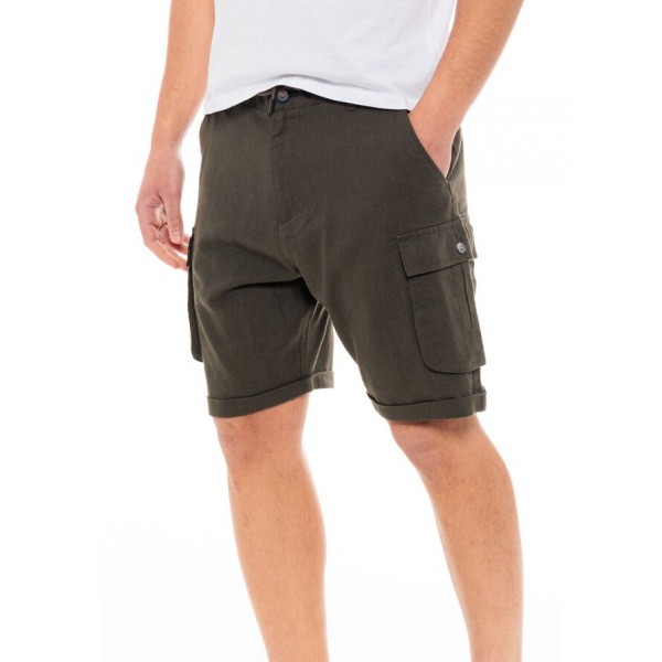 BISTON CARGO ΑΝΔΡΙΚΗ ΒΕΡΜΟΥΔΑ ΛΙΝΗ 49-221-018 DK GREEN BISTON CARGO ΑΝΔΡΙΚΗ ΒΕΡΜΟΥΔΑ ΛΙΝΗ 49-221-018 DK GREEN