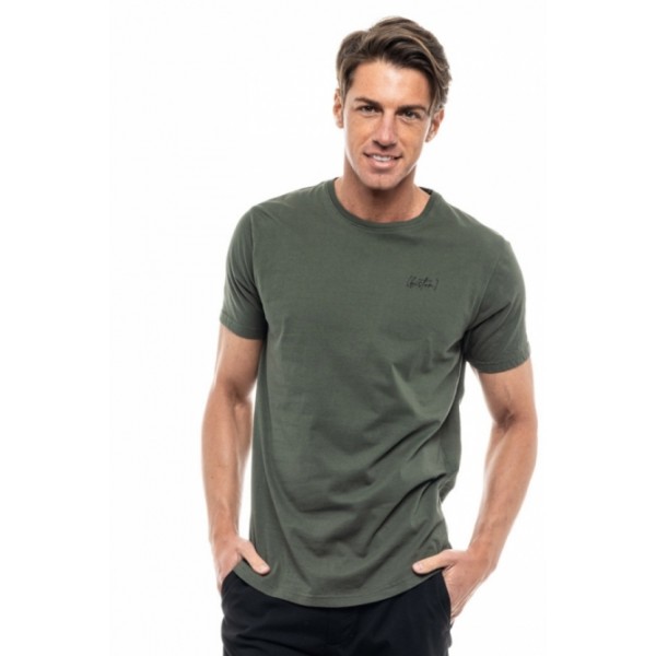 BISTON ΚΟΝΤΟΜΑΝΙΚΟ  T-SHIRT ΜΕ ΤΥΠΩΜΑ 47-206-013 KHAKI