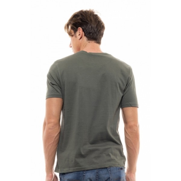 BISTON ΚΟΝΤΟΜΑΝΙΚΟ T-SHIRT ΜΕ ΤΥΠΩΜΑ 47-206-042 KHAKI BISTON ΚΟΝΤΟΜΑΝΙΚΟ T-SHIRT ΜΕ ΤΥΠΩΜΑ 47-206-042 KHAKI