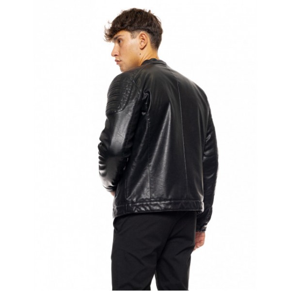 SPLENDID ΑΝΔΡΙΚΟ ΚΟΝΤΟ ΜΠΟΥΦΑΝ ΔΕΡΜΑΤΙΝΗ BLACK 50-201-049 SPLENDID ΑΝΔΡΙΚΟ ΚΟΝΤΟ ΜΠΟΥΦΑΝ ΔΕΡΜΑΤΙΝΗ BLACK 50-201-049