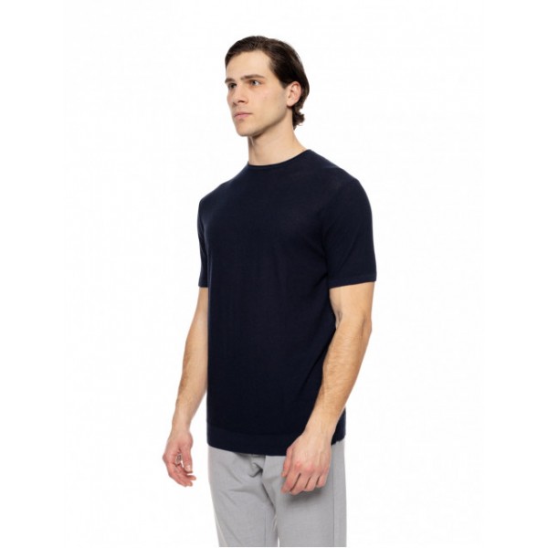 SMART FASHION ΚΟΝΤΟΜΑΝΙΚΟ ΠΛΕΚΤΟ T-SHIRT 51-206-043 NAVY SMART FASHION ΚΟΝΤΟΜΑΝΙΚΟ ΠΛΕΚΤΟ T-SHIRT 51-206-043 NAVY