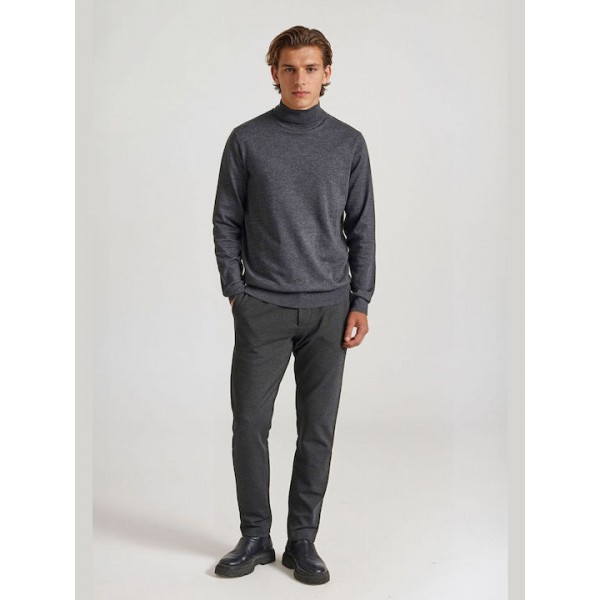 FUNKY BUDDHA ΑΝΔΡΙΚΟ ΠΛΕΚΤΟ ΖΙΒΑΓΚΟ GREY MEL FBM010-005-09