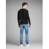 JACK & JONES ΠΛΕΚΤΟ ΛΕΠΤΟ ΠΟΥΛΟΒΕΡ BLACK 12137190 JACK & JONES ΠΛΕΚΤΟ ΛΕΠΤΟ ΠΟΥΛΟΒΕΡ BLACK 12137190