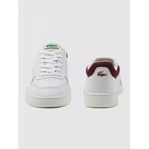 LACOSTE ΑΝΔΡΙΚΑ ΔΕΡΜΑΤΙΝΑ WHITE SNEAKERS LINESET FLATFORM 46SMA00452G1