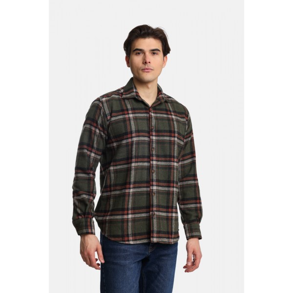 PACO & CO ΑΝΔΡΙΚΟ ΠΟΥΚΑΜΙΣΟ ΜΑΚΡΥΜΑΝΙΚΟ ΚΑΡΟ KHAKI 2498502 PACO & CO ΑΝΔΡΙΚΟ ΠΟΥΚΑΜΙΣΟ ΜΑΚΡΥΜΑΝΙΚΟ ΚΑΡΟ KHAKI 2498502