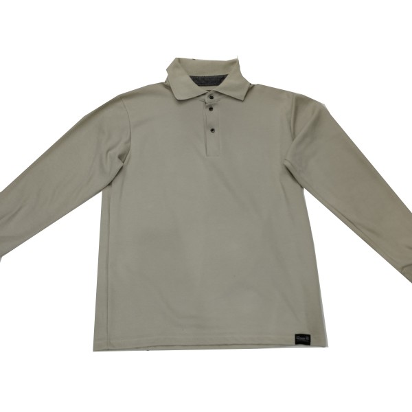 PACO & CO  ΑΝΔΡΙΚΟ ΜΑΚΡΥΜΑΝΙΚΟ POLO BEIGE 2381844