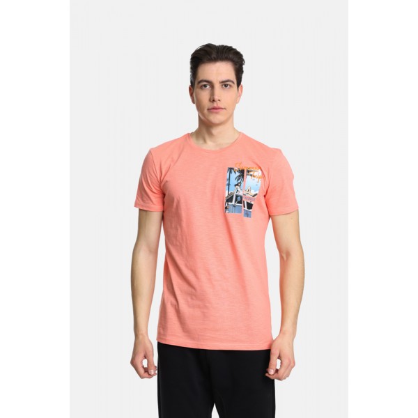 PACO & CO  ΑΝΔΡΙΚΟ T-SHIRT 2431026 CORAL