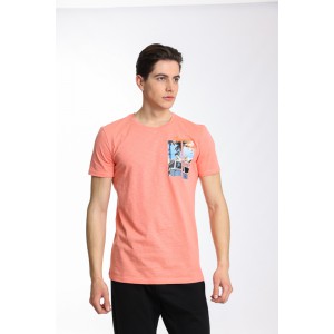 PACO & CO  ΑΝΔΡΙΚΟ T-SHIRT 2431026 CORAL