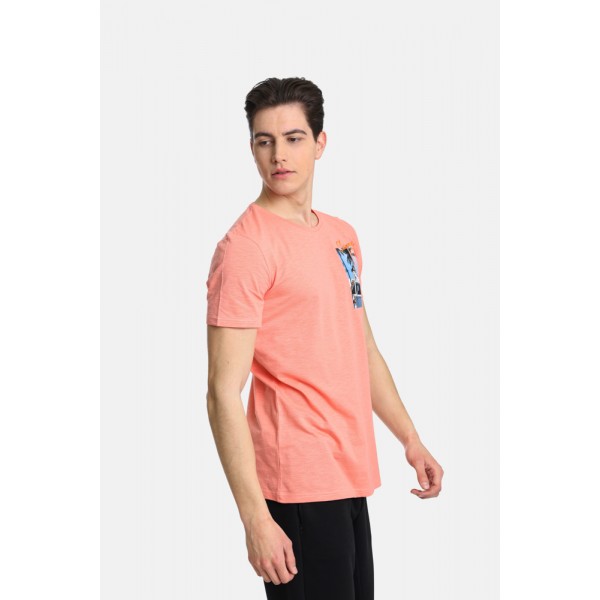 PACO & CO ΑΝΔΡΙΚΟ T-SHIRT 2431026 CORAL PACO & CO ΑΝΔΡΙΚΟ T-SHIRT 2431026 CORAL