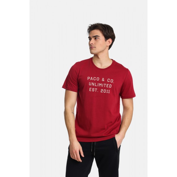 PACO & CO  ΑΝΔΡΙΚΟ T-SHIRT 2431033 RED