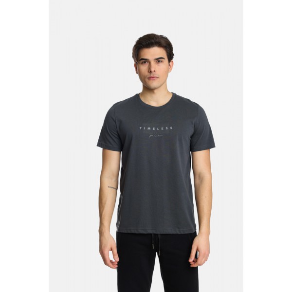 PACO & CO  ΑΝΔΡΙΚΟ T-SHIRT 2431036 ANTHRACITE