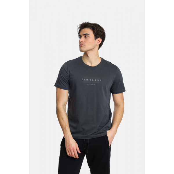 PACO & CO  ΑΝΔΡΙΚΟ T-SHIRT 2431036 ANTHRACITE