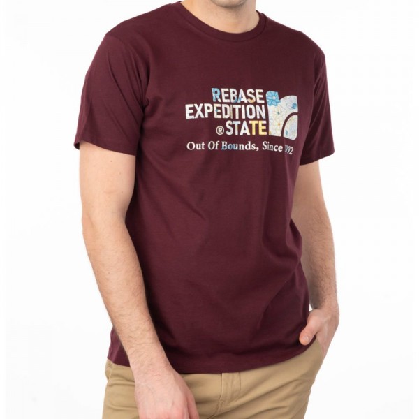 REBASE ΑΝΔΡΙΚΟ T-SHIRT 241-RTS-270 AUBERGINE REBASE ΑΝΔΡΙΚΟ T-SHIRT 241-RTS-270 AUBERGINE