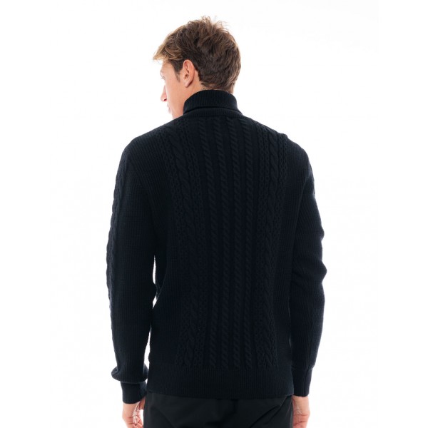 Biston fashion ανδρική πλεκτή μπλούζα με ψηλό γιακά Biston fashion ανδρική πλεκτή μπλούζα με ψηλό γιακά