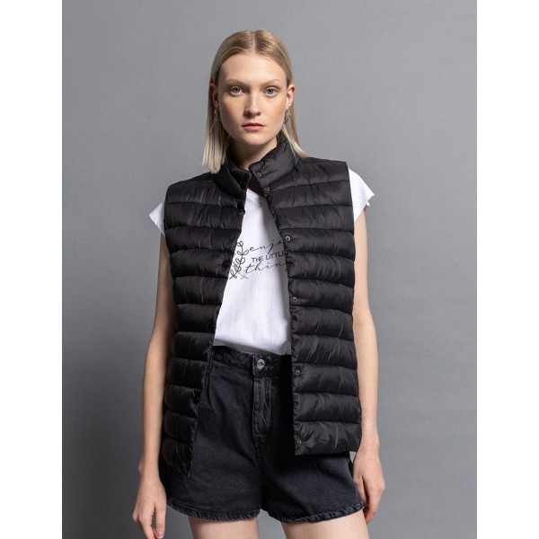 Biston fashion γυναικείο αμάνικο με γιακά