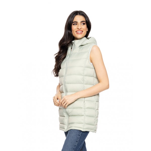 Splendid fashion γυναικείο αμάνικο με γιακά και κουκούλα Splendid fashion γυναικείο αμάνικο με γιακά και κουκούλα