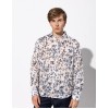 Smart fashion ανδρικό allover λινό πουκάμισο με γιακά Smart fashion ανδρικό allover λινό πουκάμισο με γιακά