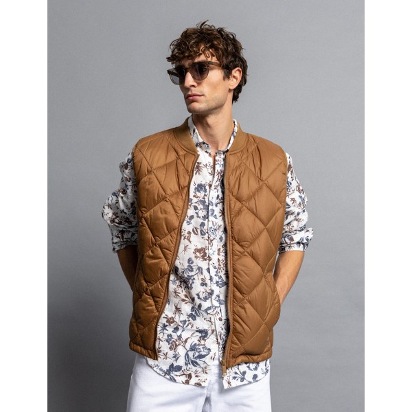 Smart fashion ανδρικό allover λινό πουκάμισο με γιακά Smart fashion ανδρικό allover λινό πουκάμισο με γιακά