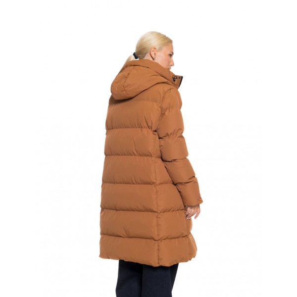 Biston fashion γυναικείο μακρύ μπουφάν με κουκούλα Biston fashion γυναικείο μακρύ μπουφάν με κουκούλα