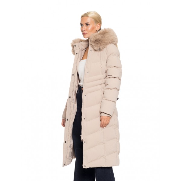 Splendid fashion γυναικείο μακρύ μπουφάν με κουκούλα Splendid fashion γυναικείο μακρύ μπουφάν με κουκούλα