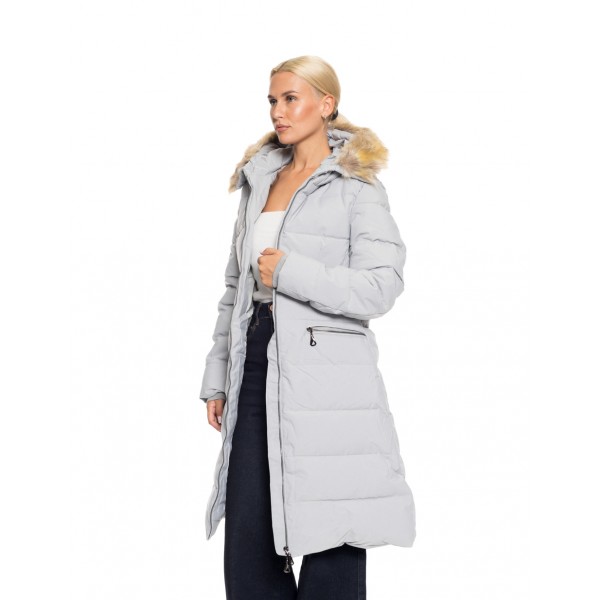 Biston fashion γυναικείο μακρύ μπουφάν με ενσωματωμένη κουκούλα Biston fashion γυναικείο μακρύ μπουφάν με ενσωματωμένη κουκούλα