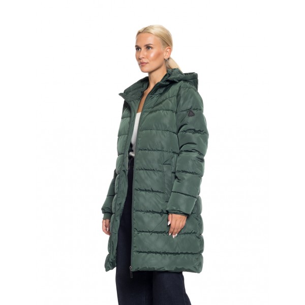 Splendid fashion γυναικείο μακρύ μπουφάν με κουκούλα Splendid fashion γυναικείο μακρύ μπουφάν με κουκούλα