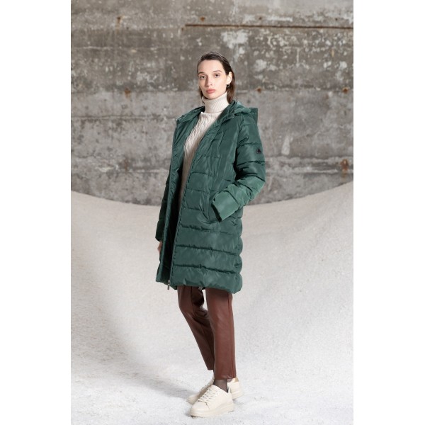 Splendid fashion γυναικείο μακρύ μπουφάν με κουκούλα Splendid fashion γυναικείο μακρύ μπουφάν με κουκούλα