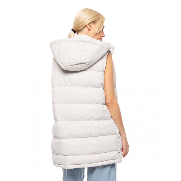 Biston fashion γυναικείο demi αμάνικο μπουφάν με αποσπώμενη κουκούλα Biston fashion γυναικείο demi αμάνικο μπουφάν με αποσπώμενη κουκούλα