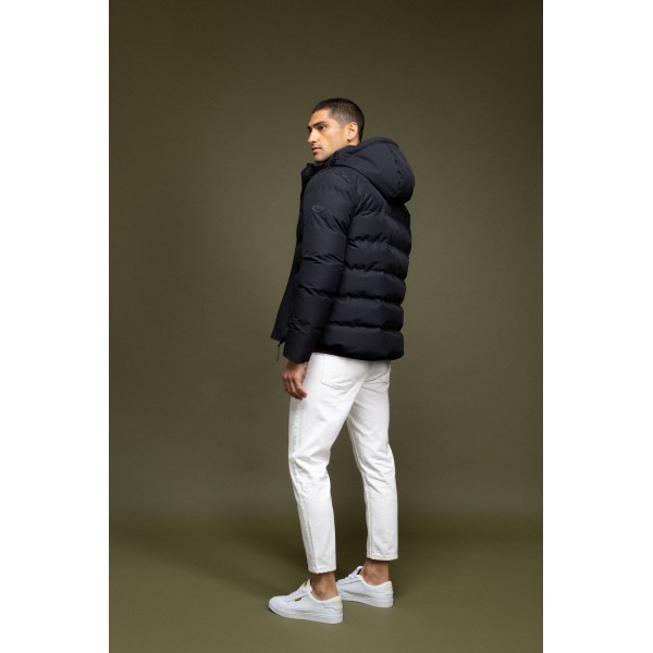 Biston fashion ανδρικό κοντό μπουφάν με αποσπώμενη κουκούλα