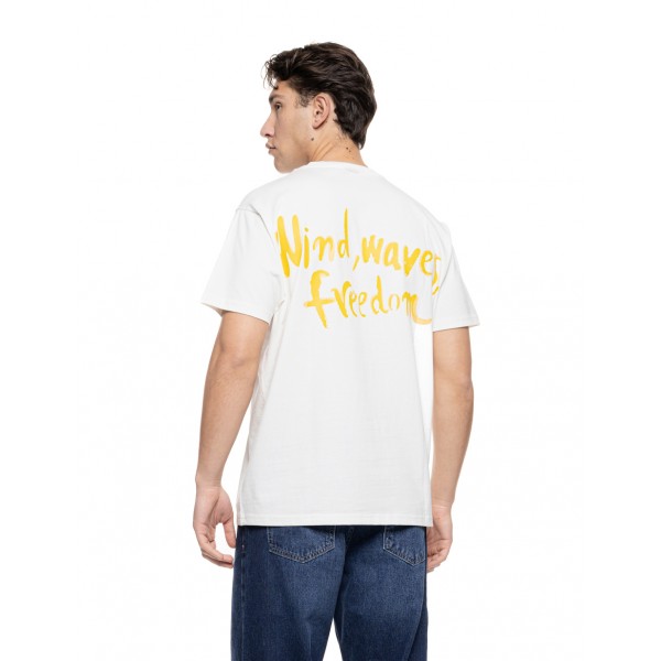 Smart Ανδρικό oversized μπλουζάκι με τύπωμα "wind, waves, freedom" Smart Ανδρικό oversized μπλουζάκι με τύπωμα "wind, waves, freedom"